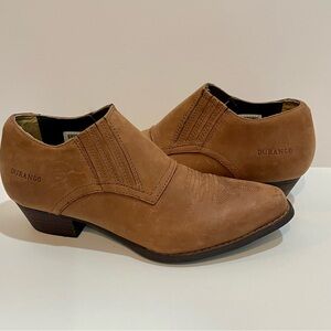 Durango Tan Western Ankle Boots